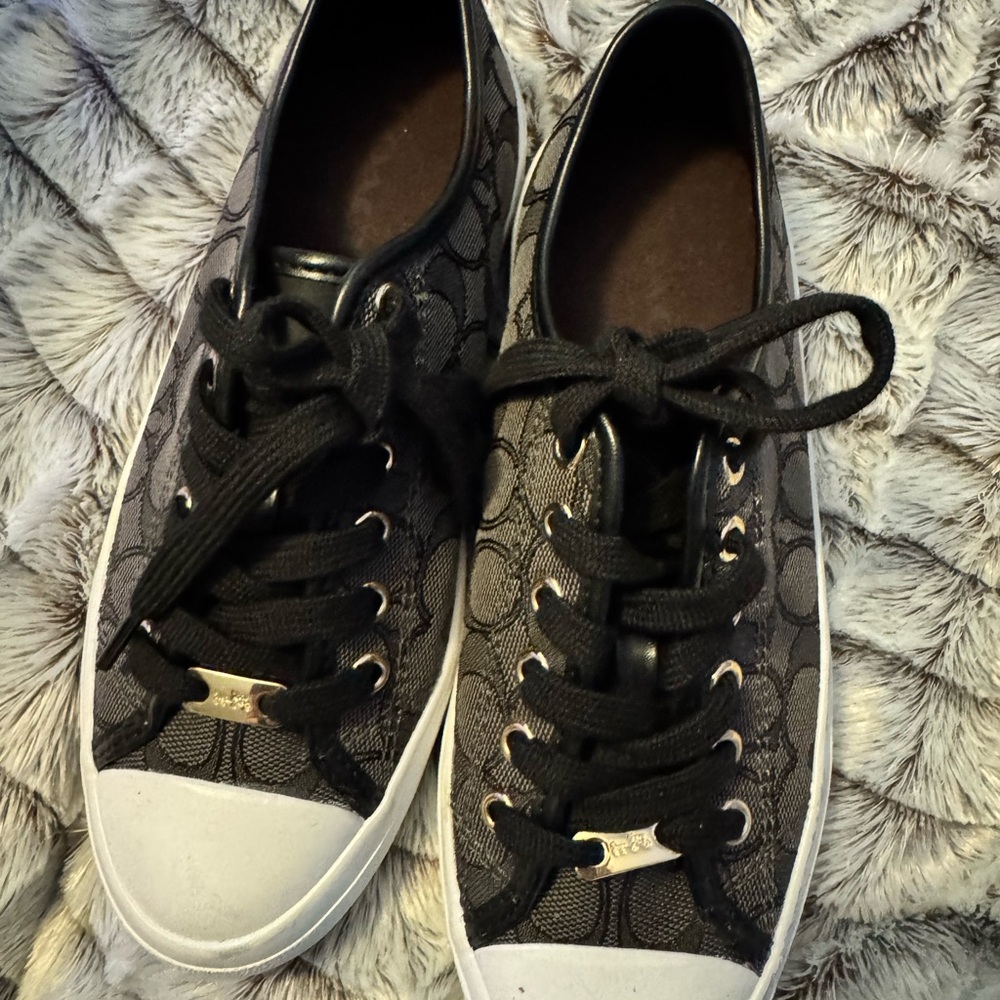 Coach Signature Black and Gray Sneakers